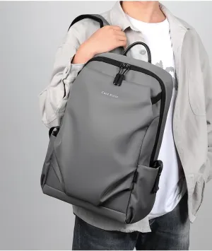Men's Large-Capacity Oxford Fabric Business Laptop Backpack - Stylish Black Computer Bag(Grey)