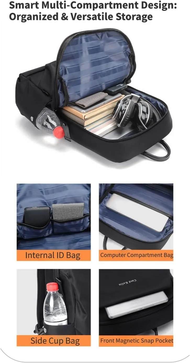 Men's Large-Capacity Oxford Fabric Business Laptop Backpack - Stylish Black Computer Bag(Grey)