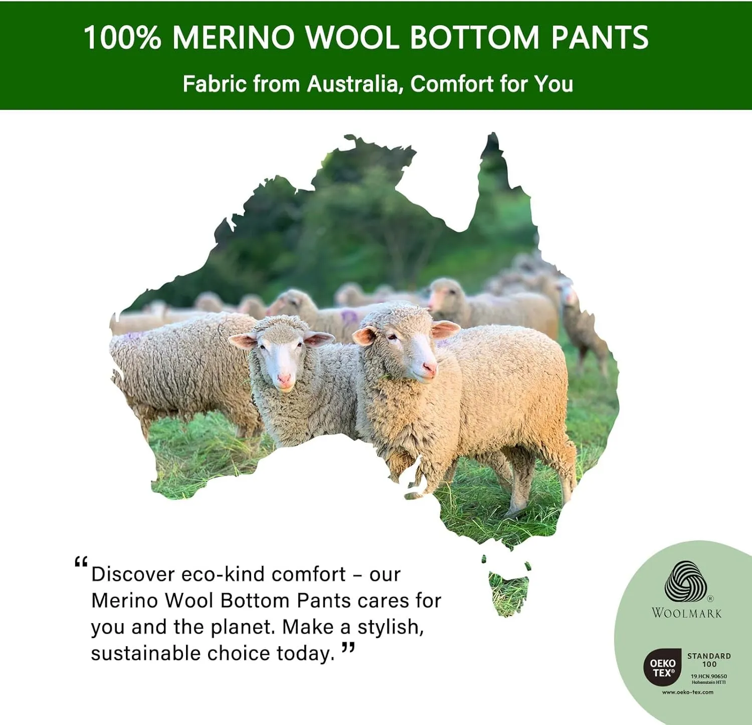 Merino Protect 100% Merino Wool Leggings Womens Thermal Base Layer Pants Long Underwear Soft Long Johns for Hiking Skiing