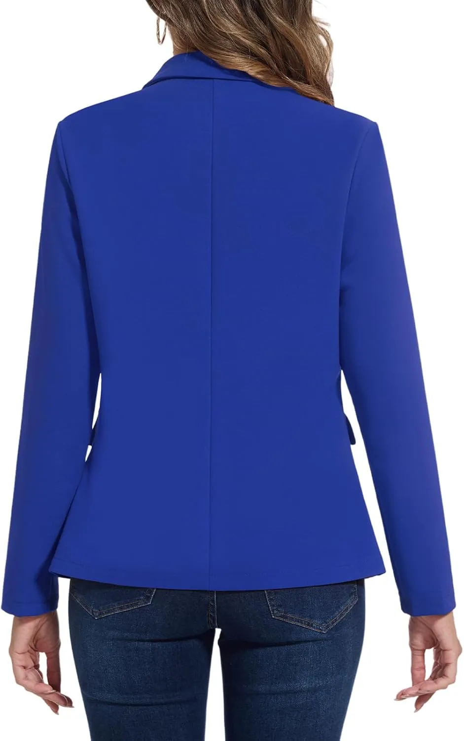 MINTLIMIT Blazers for Women Long Sleeve Button Front Blazer Notch Lapel Casual Work Office Suit Jackets with Pocket