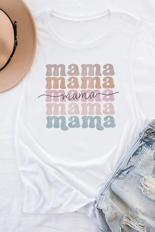 Mother's Day Mama Soft Colored Stack Tank Top