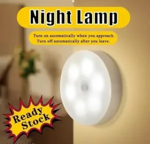 Motion Sensor Light for Home with USB Charging Wireless Self Adhesive LED Night Lamp Rechargeable Body Sensor Wall Light for Hallway, Bedroom, Bathroom, Kitchen