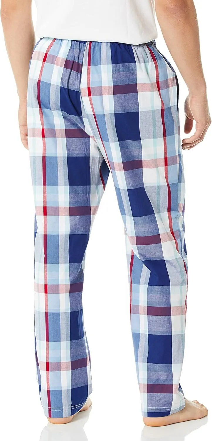 Nautica Men's Soft Woven 100% Cotton Elastic Waistband Sleep Pajama Pant