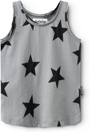 NUNUNU Kids Tank Tops, Unisex 100% Cotton Fun Print Sleeveless Shirts for Boys and Girls - Athletic and Casual Wear