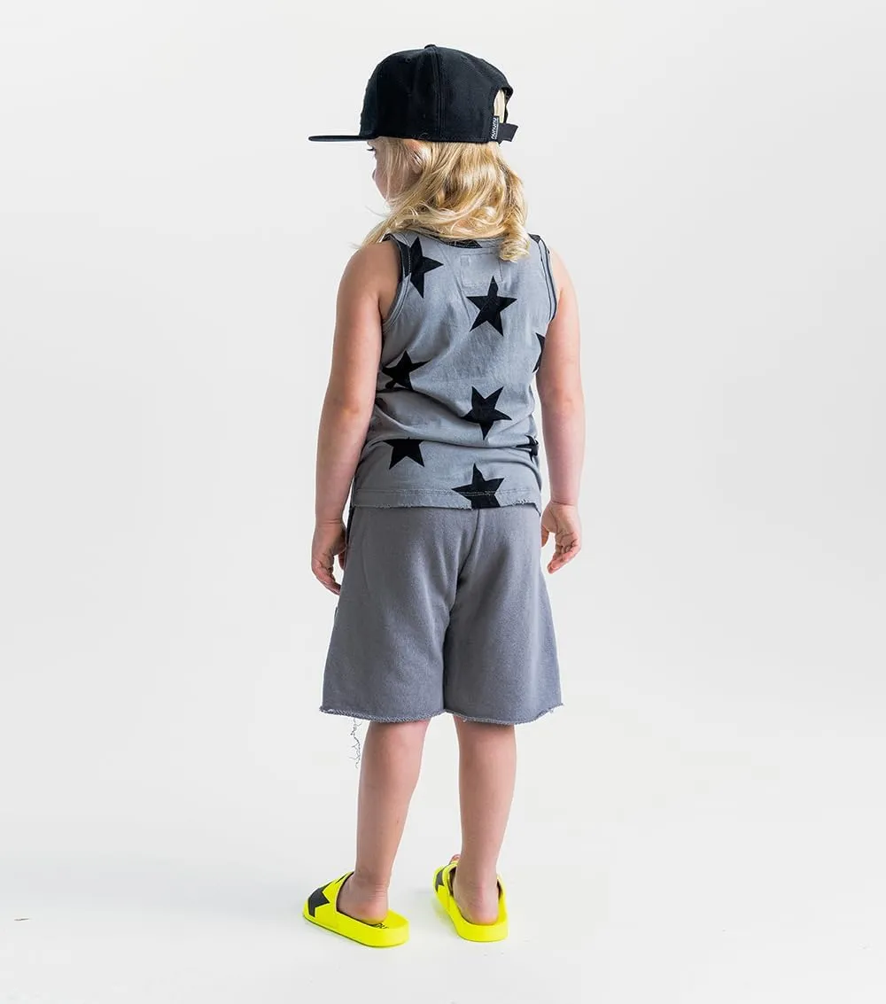 NUNUNU Kids Tank Tops, Unisex 100% Cotton Fun Print Sleeveless Shirts for Boys and Girls - Athletic and Casual Wear