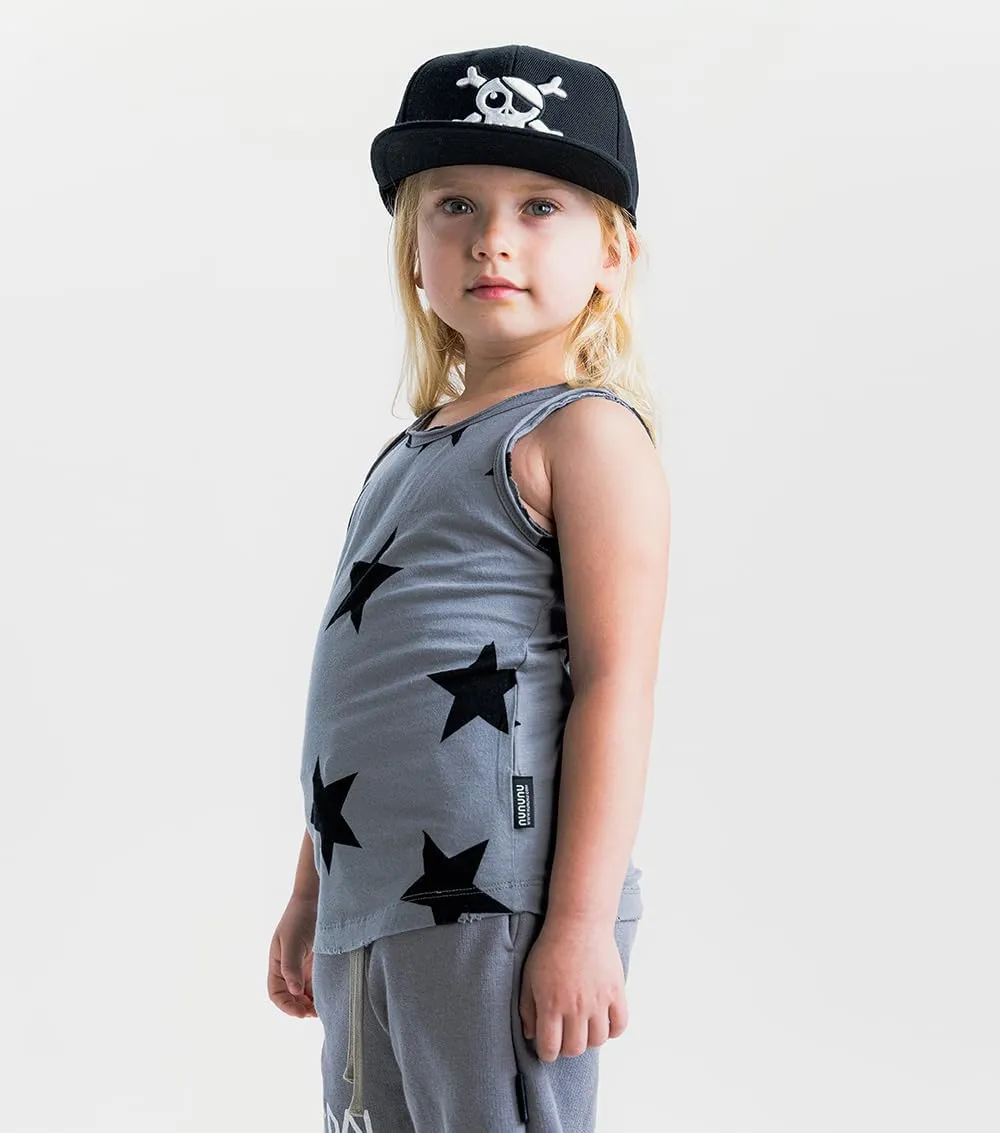 NUNUNU Kids Tank Tops, Unisex 100% Cotton Fun Print Sleeveless Shirts for Boys and Girls - Athletic and Casual Wear