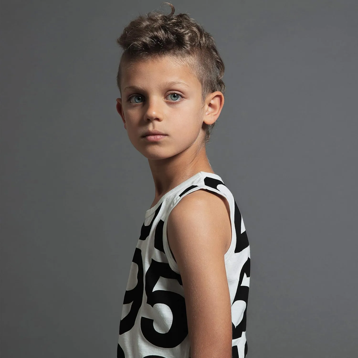 NUNUNU Kids Tank Tops, Unisex 100% Cotton Fun Print Sleeveless Shirts for Boys and Girls - Athletic and Casual Wear