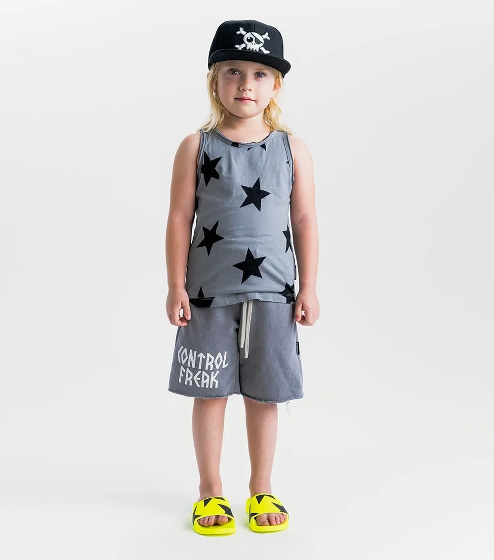NUNUNU Kids Tank Tops, Unisex 100% Cotton Fun Print Sleeveless Shirts for Boys and Girls - Athletic and Casual Wear