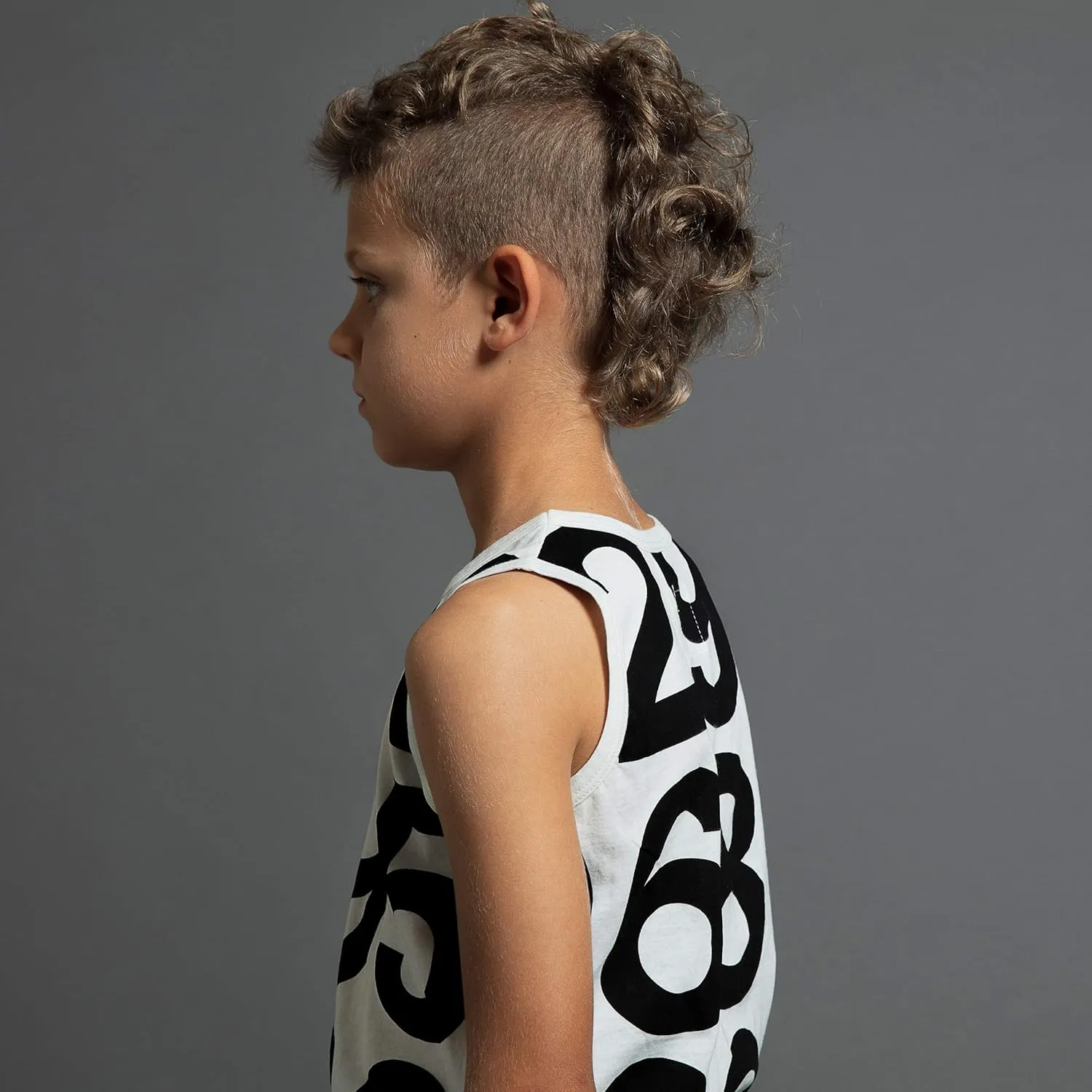 NUNUNU Kids Tank Tops, Unisex 100% Cotton Fun Print Sleeveless Shirts for Boys and Girls - Athletic and Casual Wear