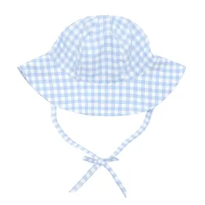 Oasis Blue Gingham Sun Hat