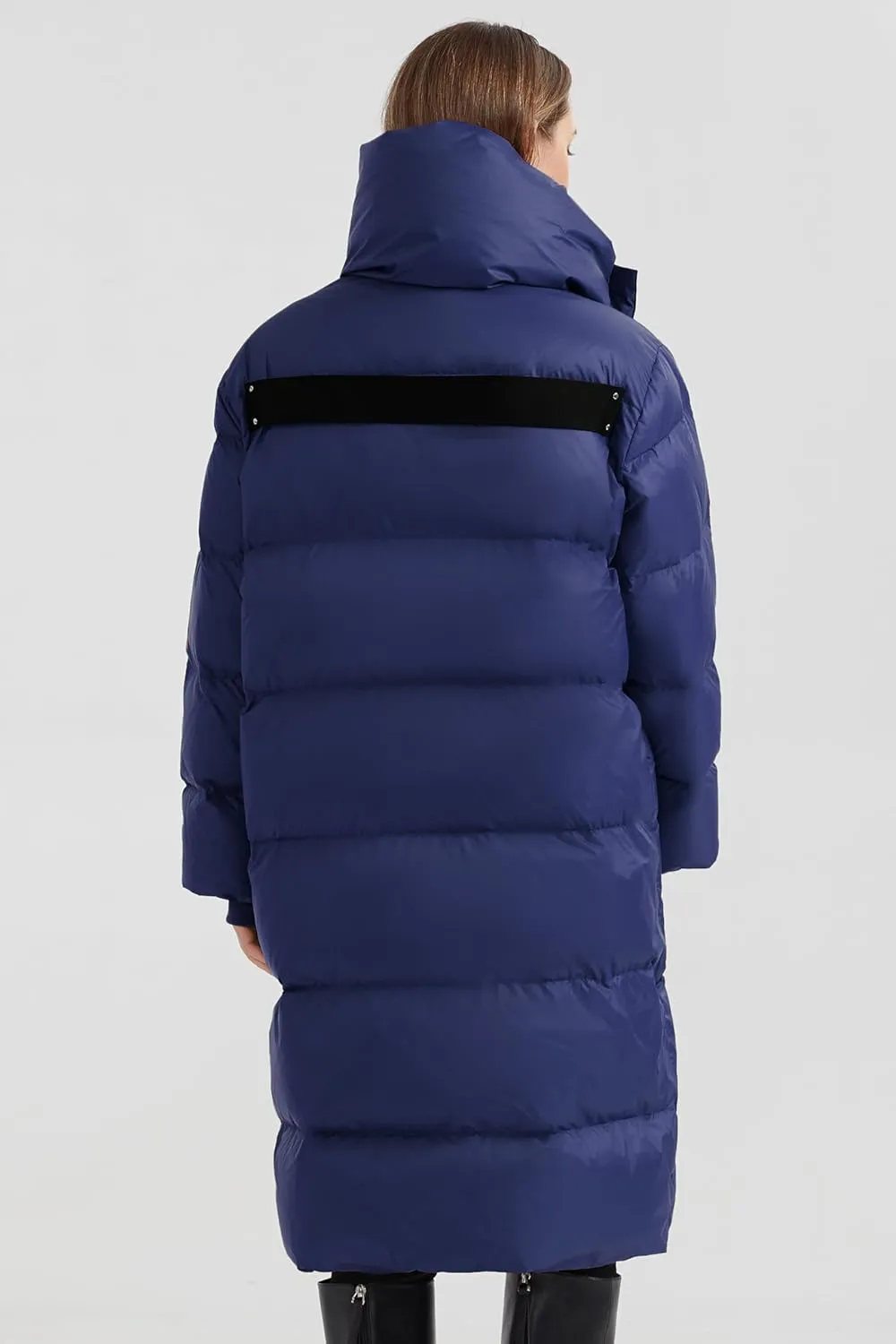Orolay Women's Puffer Down Coat Long Stylish Winter Jacket with Warm Thickened Collar