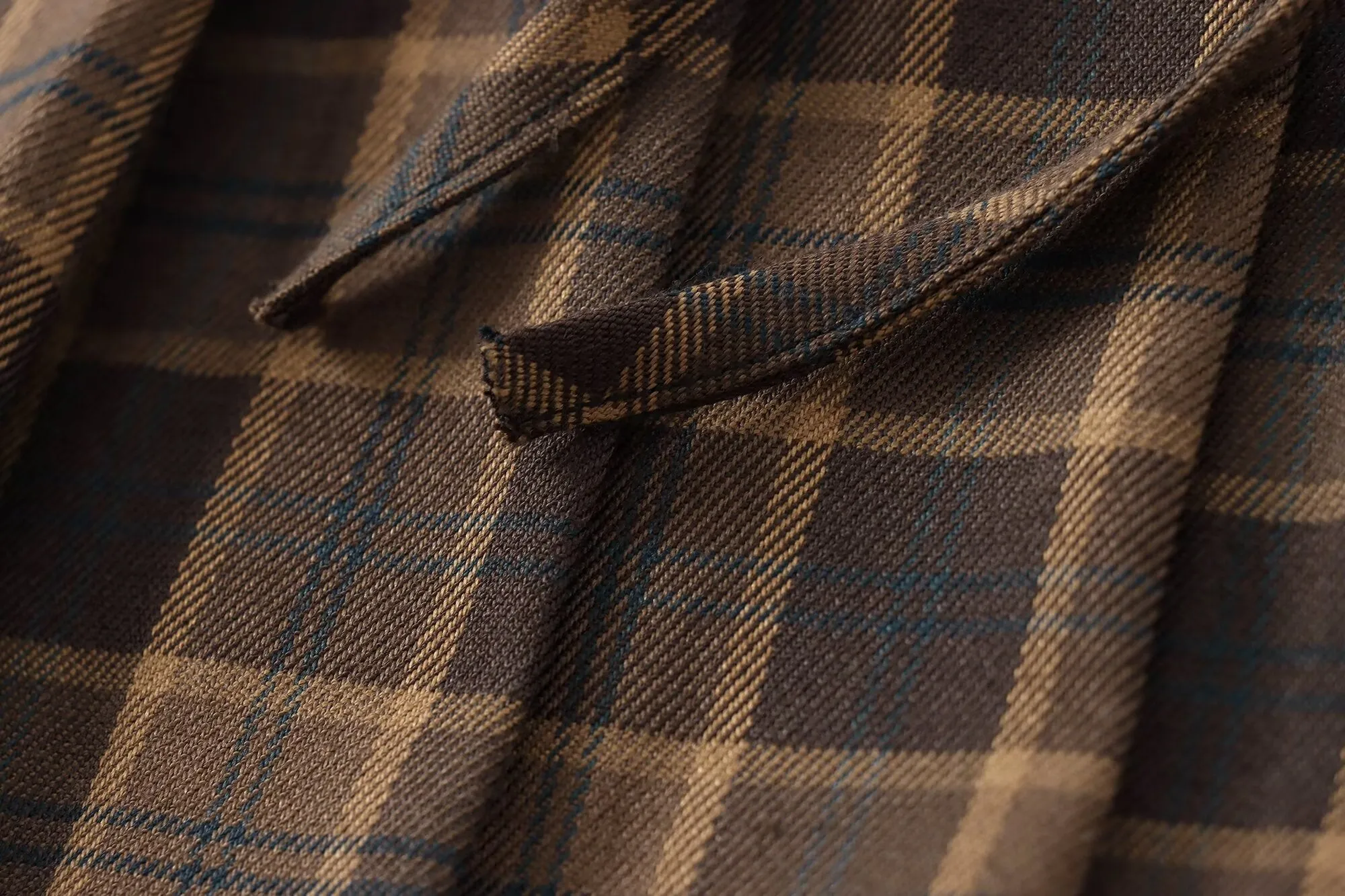 Plaid Pleated Tied Waist Mini Skirt