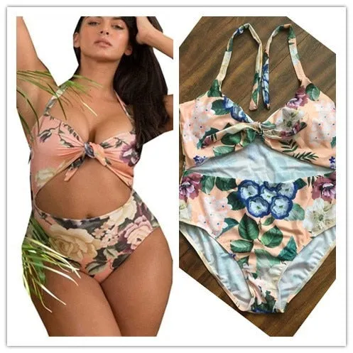 Plus Size Swimsuit Push Up Swimwear