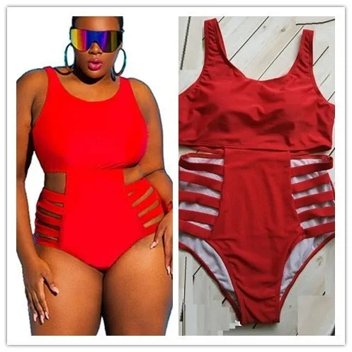 Plus Size Swimsuit Push Up Swimwear