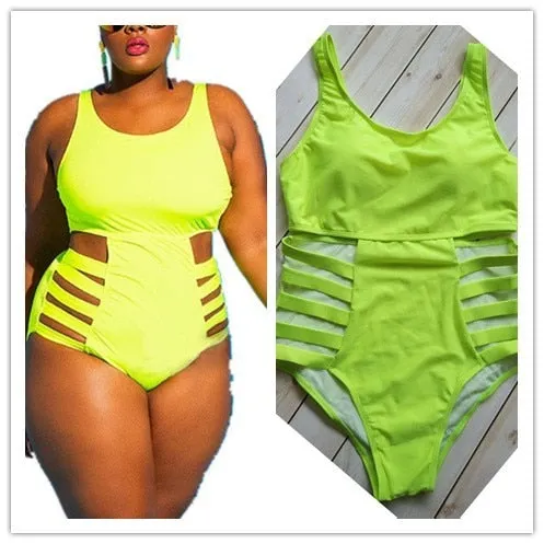 Plus Size Swimsuit Push Up Swimwear