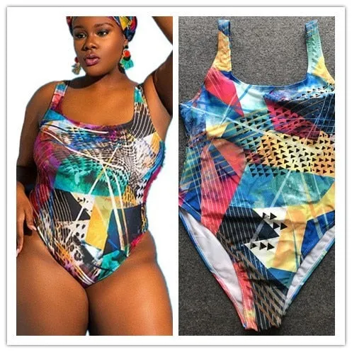 Plus Size Swimsuit Push Up Swimwear