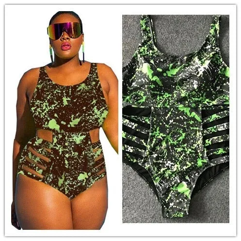 Plus Size Swimsuit Push Up Swimwear
