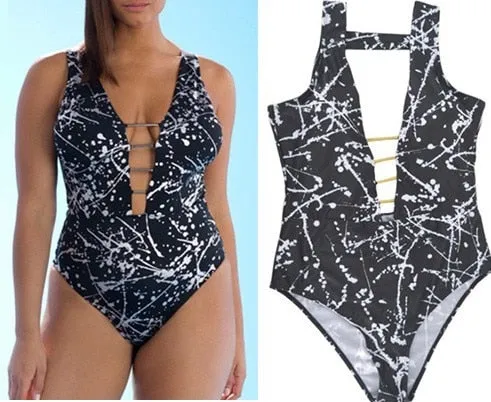 Plus Size Swimsuit Push Up Swimwear