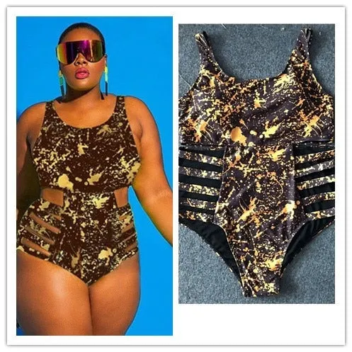 Plus Size Swimsuit Push Up Swimwear