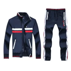 Prl Red White Blocked Stripes Designed- Navy Blue
