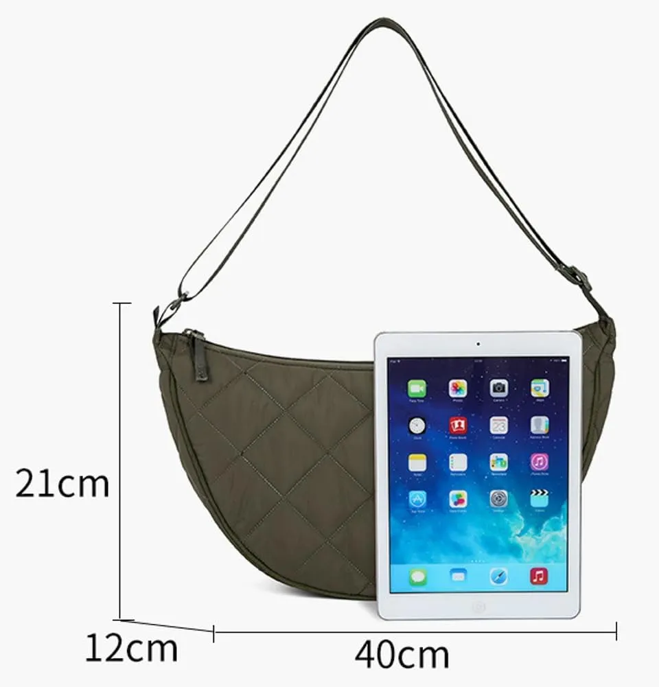 Puffy Shoulder Bag Slouchy Tote Bag Large Crossbody Bag Lightweight Puffer Hobo Handbag Purse 2025