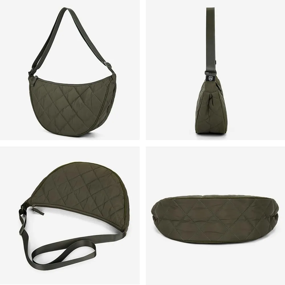 Puffy Shoulder Bag Slouchy Tote Bag Large Crossbody Bag Lightweight Puffer Hobo Handbag Purse 2025