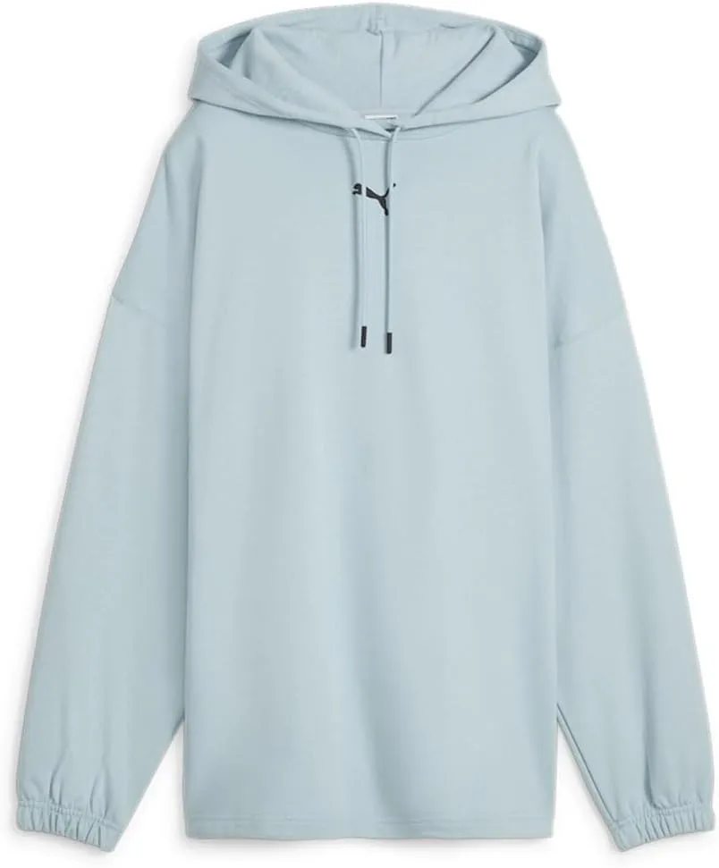 PUMA Womens Dare To Small Logo Oversized Hoodie Casual Outerwear Casual - Blue - Size XL