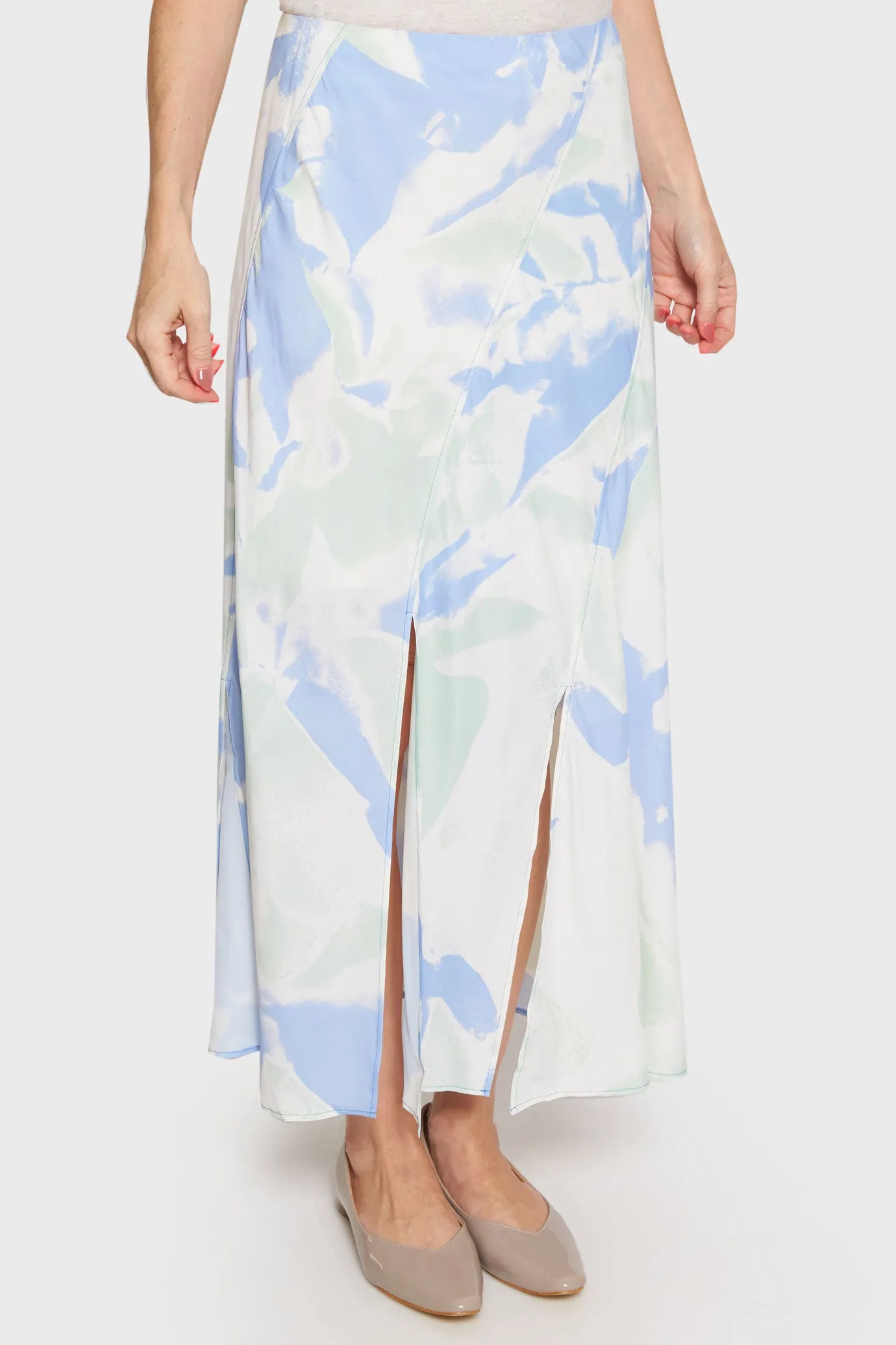 Remi Printed Midi Skirt