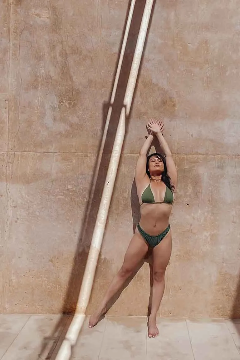 Reversible Ribbed Bikini Bottoms - Olive