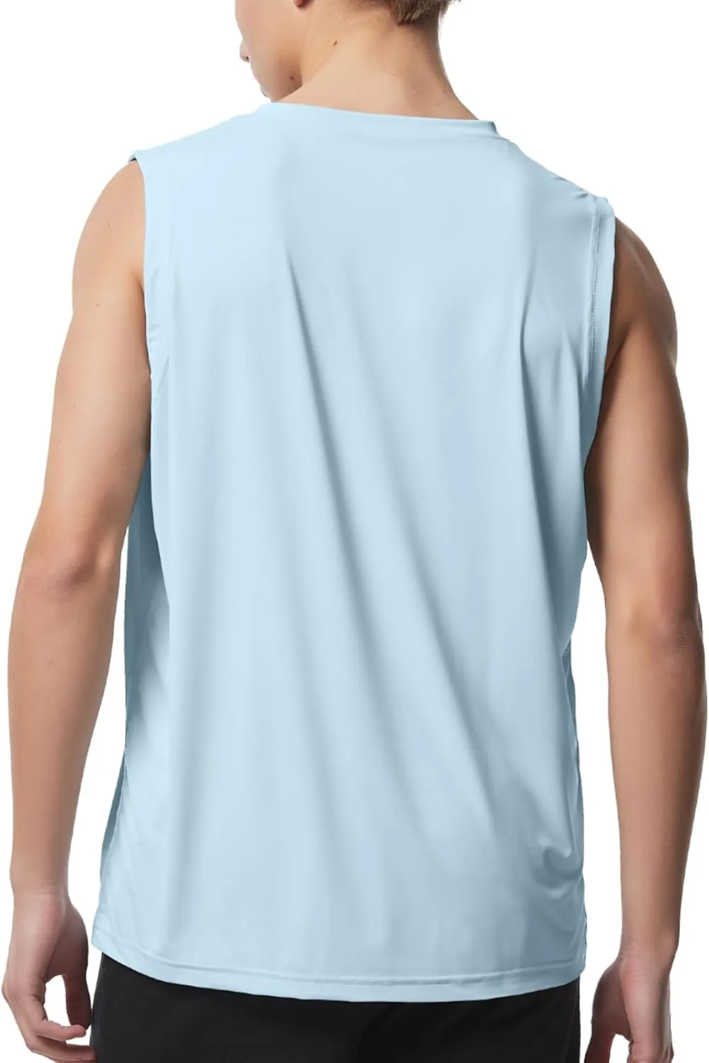 Riverruns Men's Sleeveless Tank Tops Quick Dry Workout Shirts for Gym Fitness Running Beach Swim