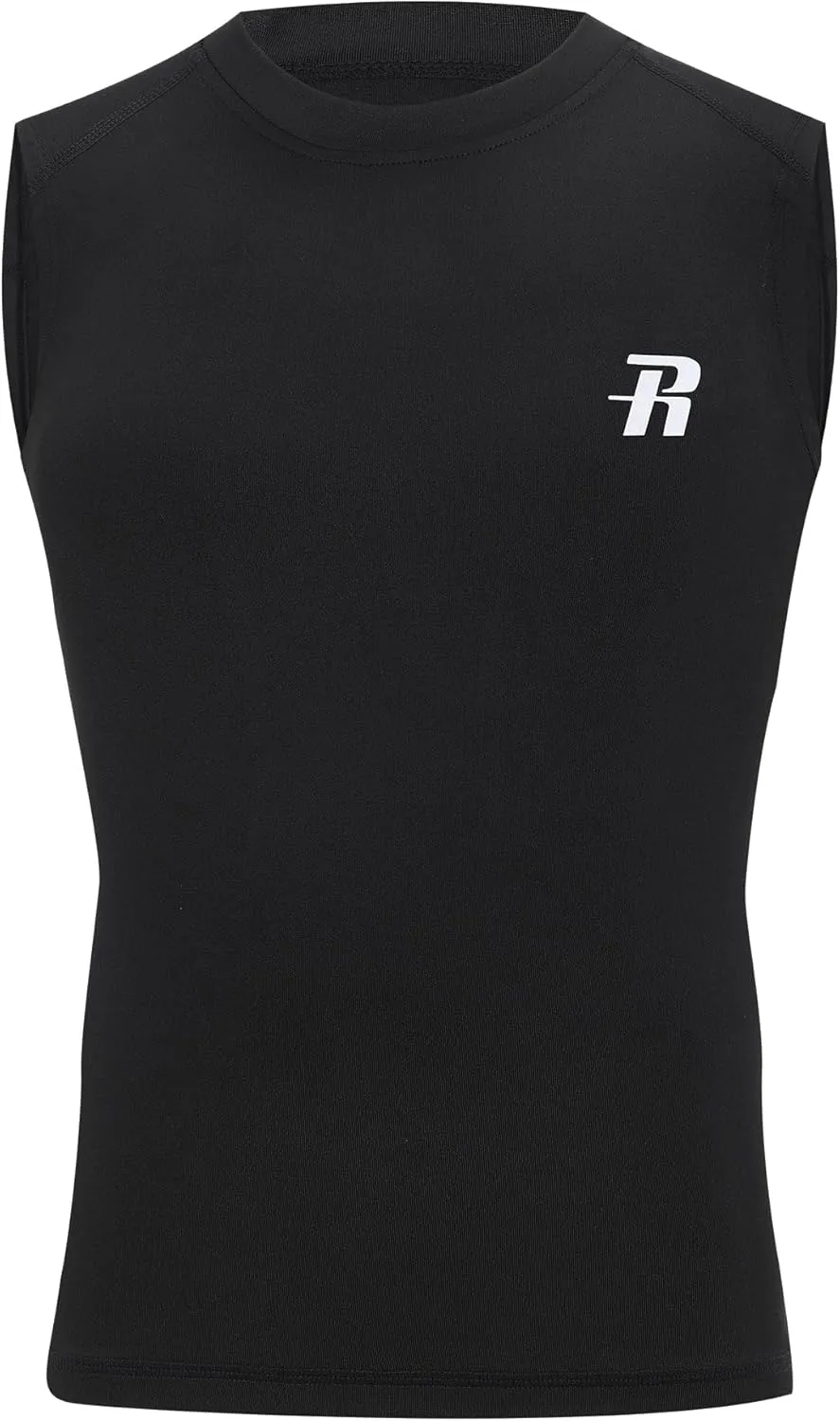 Runhit Boys Sleeveless Compression Shirt Kids Athletic Tank Tops Youth Quick Dry Undershirt for Football Basketball