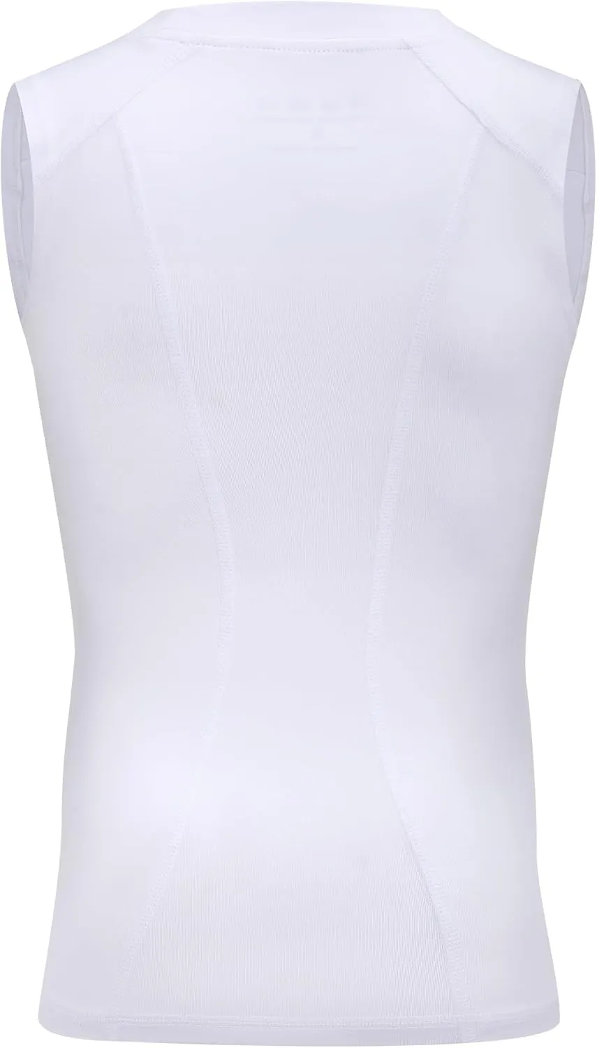 Runhit Boys Sleeveless Compression Shirt Kids Athletic Tank Tops Youth Quick Dry Undershirt for Football Basketball