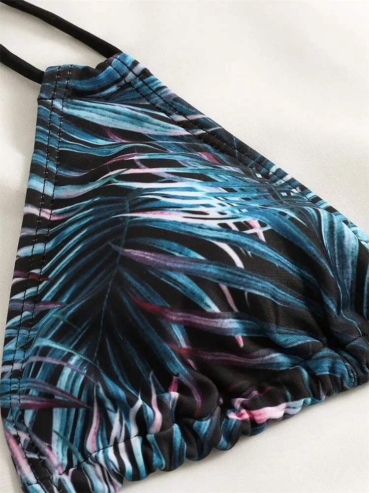 Sexy Ladies Bikinis with Prints / Female Two Piece Swimsuit - SF1086