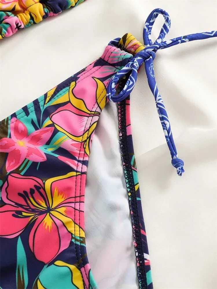 Sexy Ladies Bikinis with Prints / Female Two Piece Swimsuit - SF1086