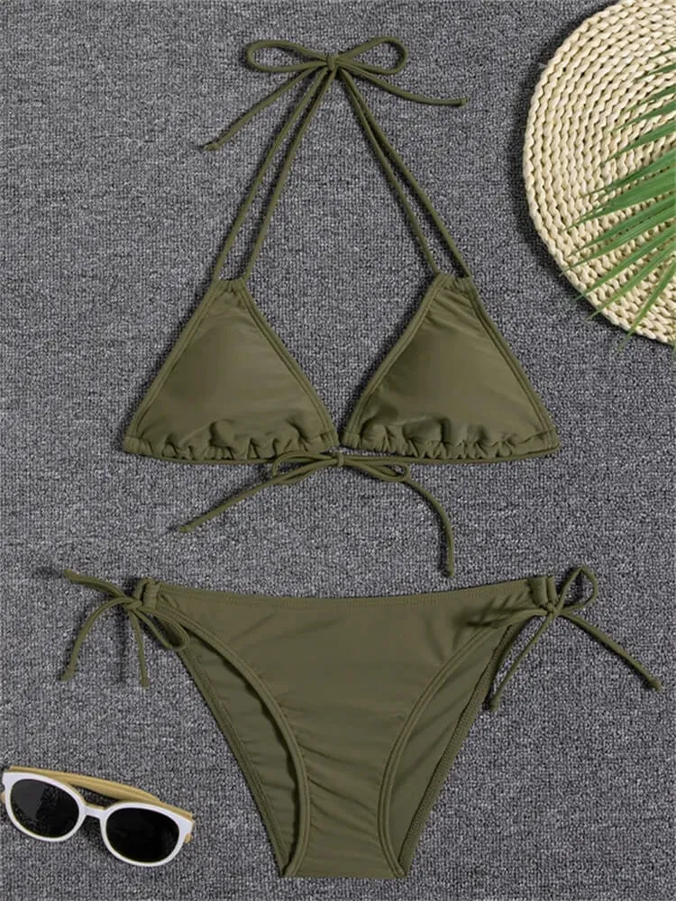 Sexy Ladies Bikinis with Prints / Female Two Piece Swimsuit - SF1086