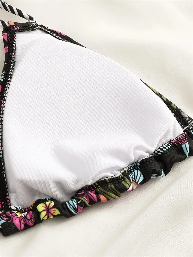 Sexy Ladies Bikinis with Prints / Female Two Piece Swimsuit - SF1086