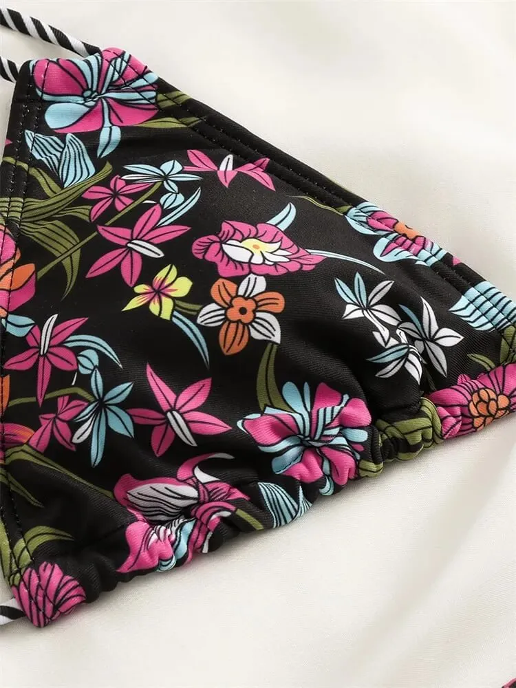 Sexy Ladies Bikinis with Prints / Female Two Piece Swimsuit - SF1086