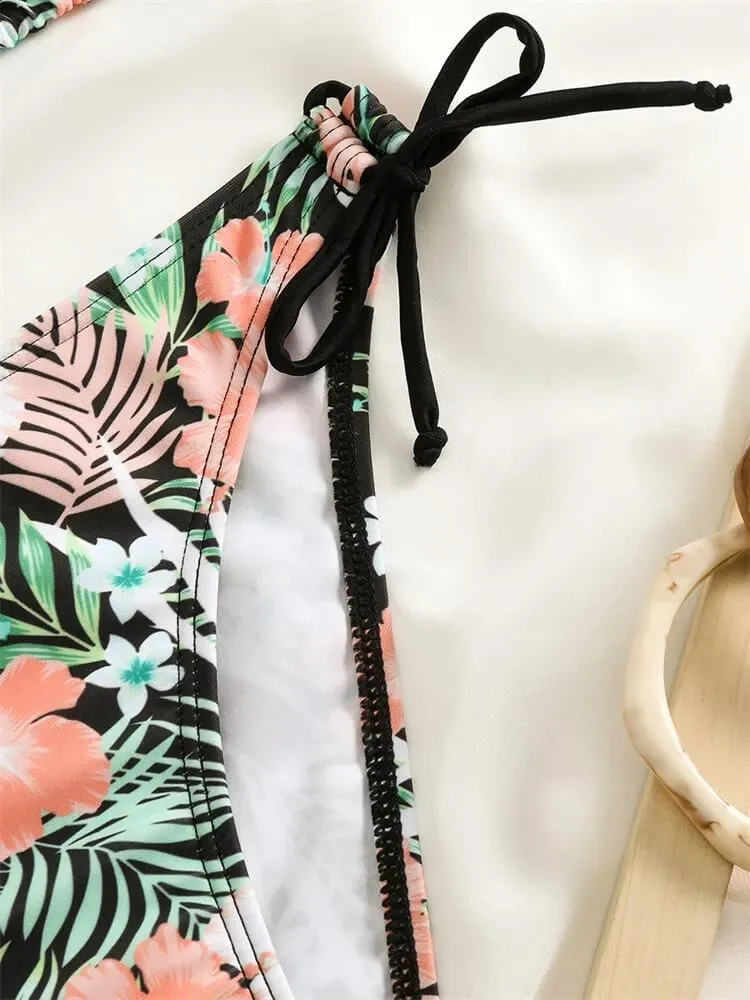 Sexy Ladies Bikinis with Prints / Female Two Piece Swimsuit - SF1086