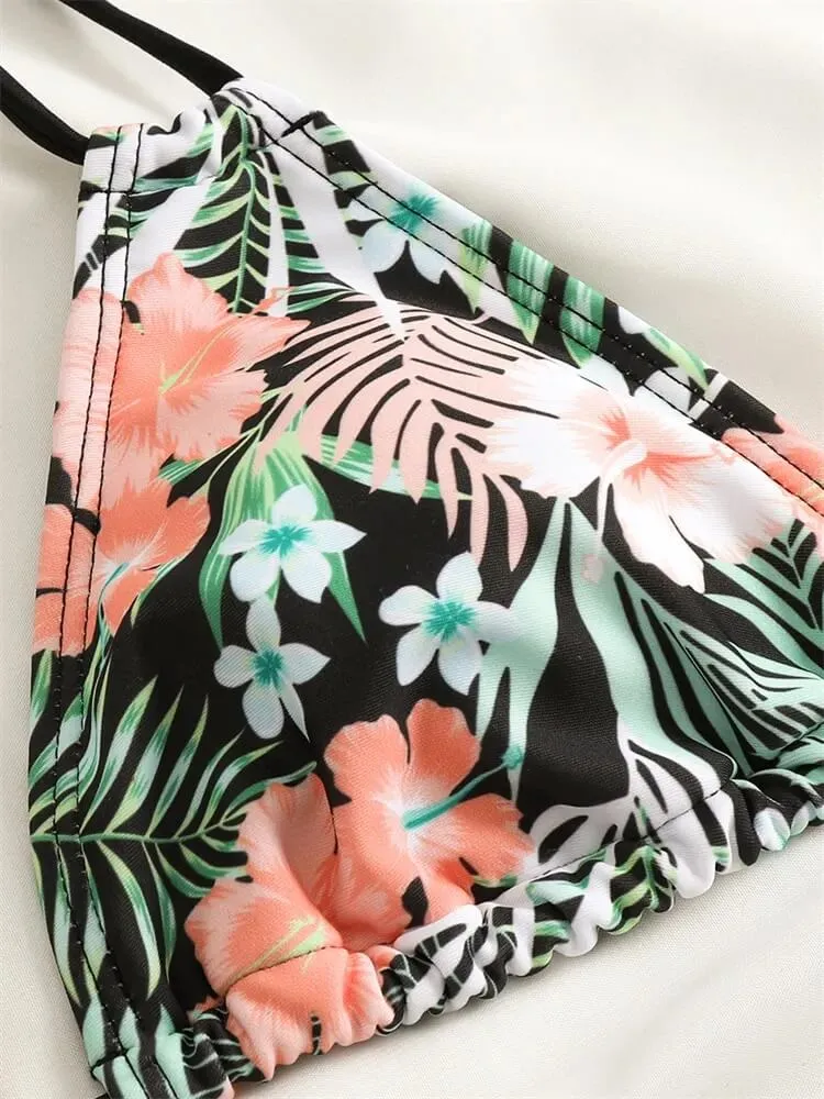 Sexy Ladies Bikinis with Prints / Female Two Piece Swimsuit - SF1086