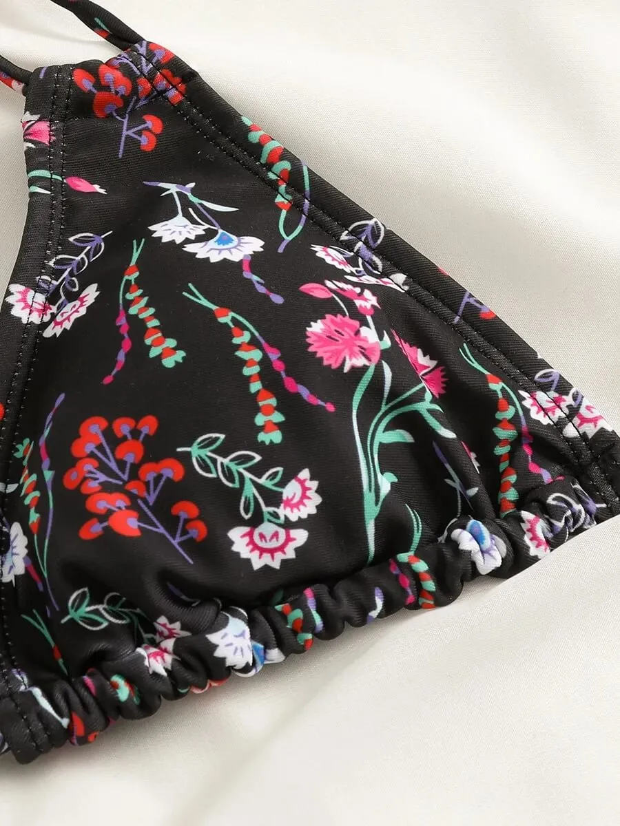 Sexy Ladies Bikinis with Prints / Female Two Piece Swimsuit - SF1086
