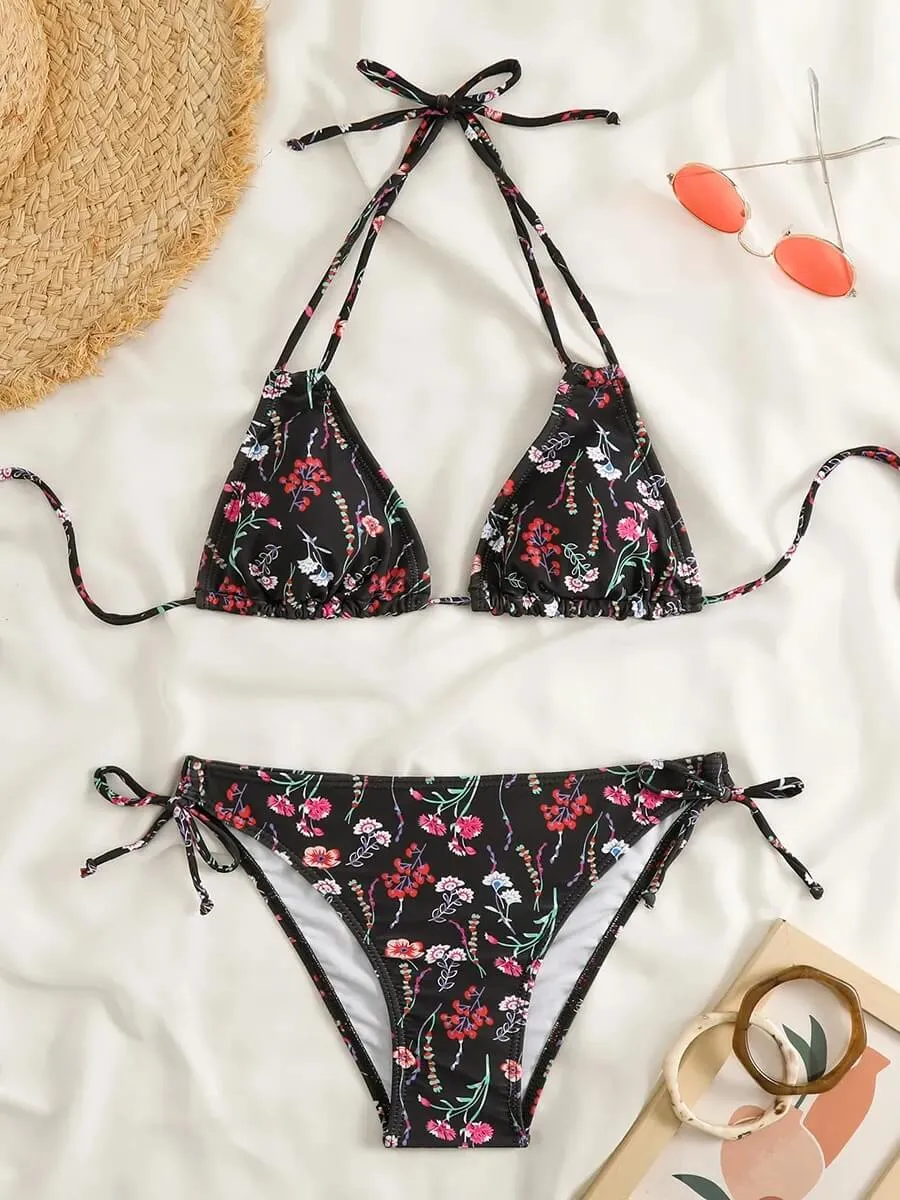 Sexy Ladies Bikinis with Prints / Female Two Piece Swimsuit - SF1086