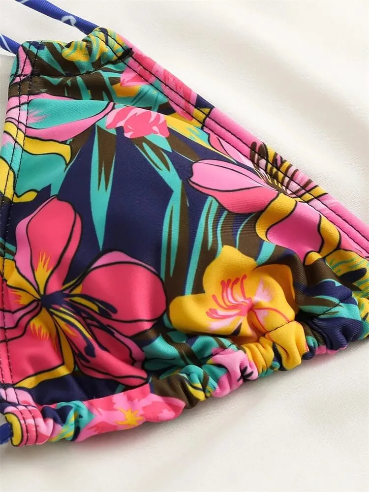 Sexy Ladies Bikinis with Prints / Female Two Piece Swimsuit - SF1086