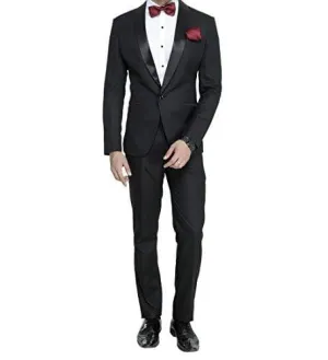 Shawl Collar One Button Slim Fit Tuxedo Suit
