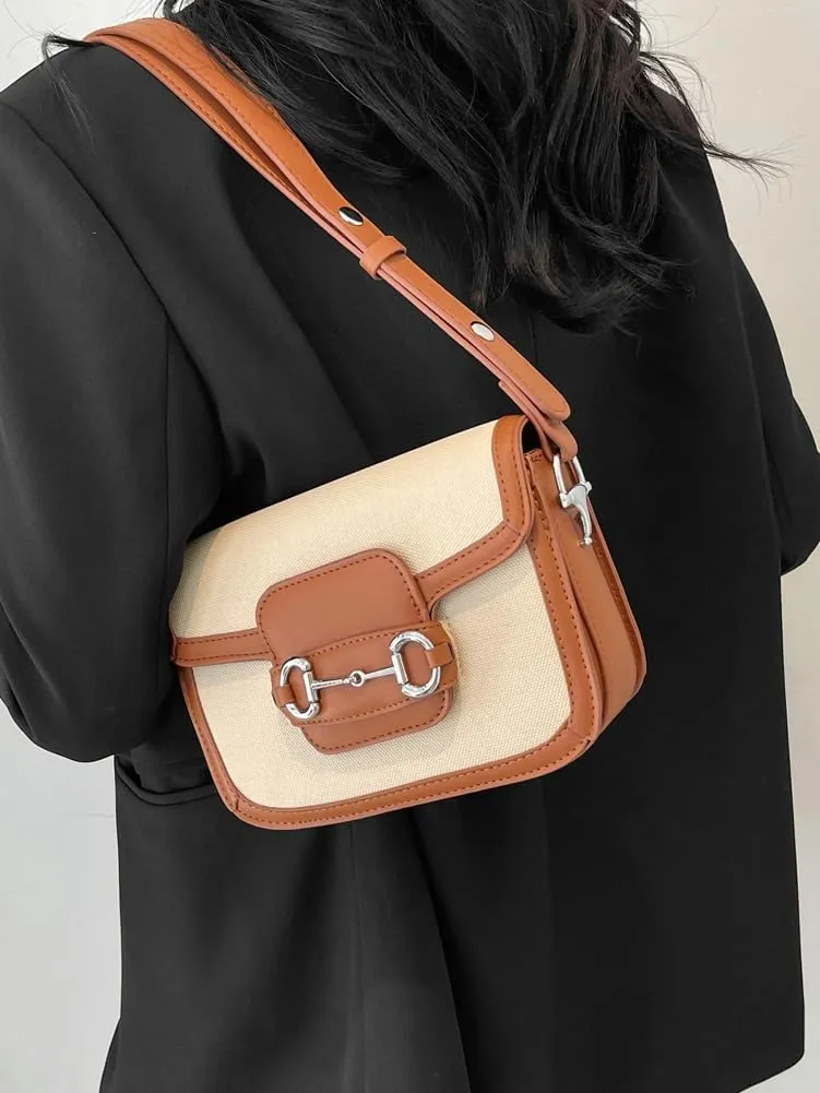 Shoulder Bag for Women PU Leather Hobo Purses Stylish Satchel Crossbody Bag 2024