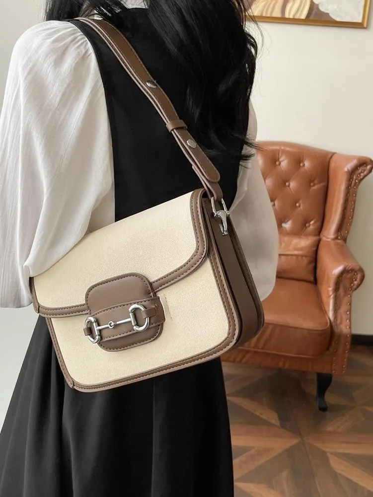Shoulder Bag for Women PU Leather Hobo Purses Stylish Satchel Crossbody Bag 2024