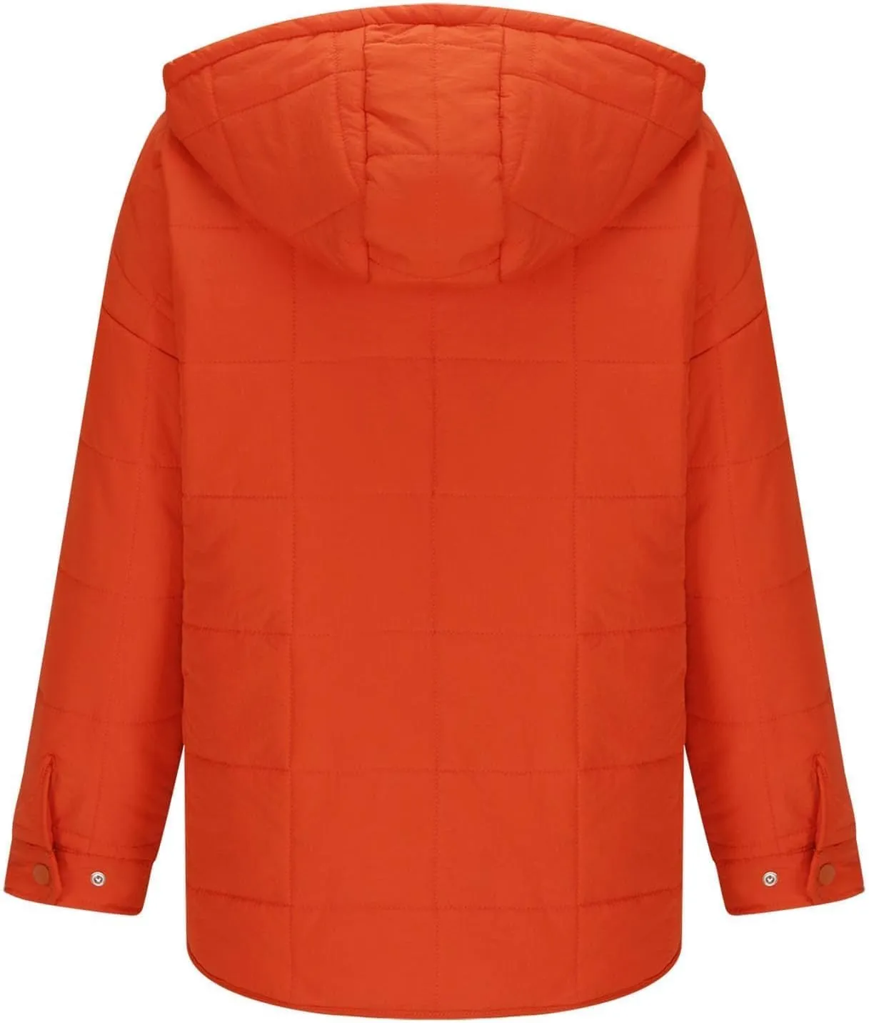 SMIDOW Womens Oversized Puffer Jacket Quilted Dolman Hoodies Lightweight Button Down Hooded Pullover Fall Winter Warm Clothes