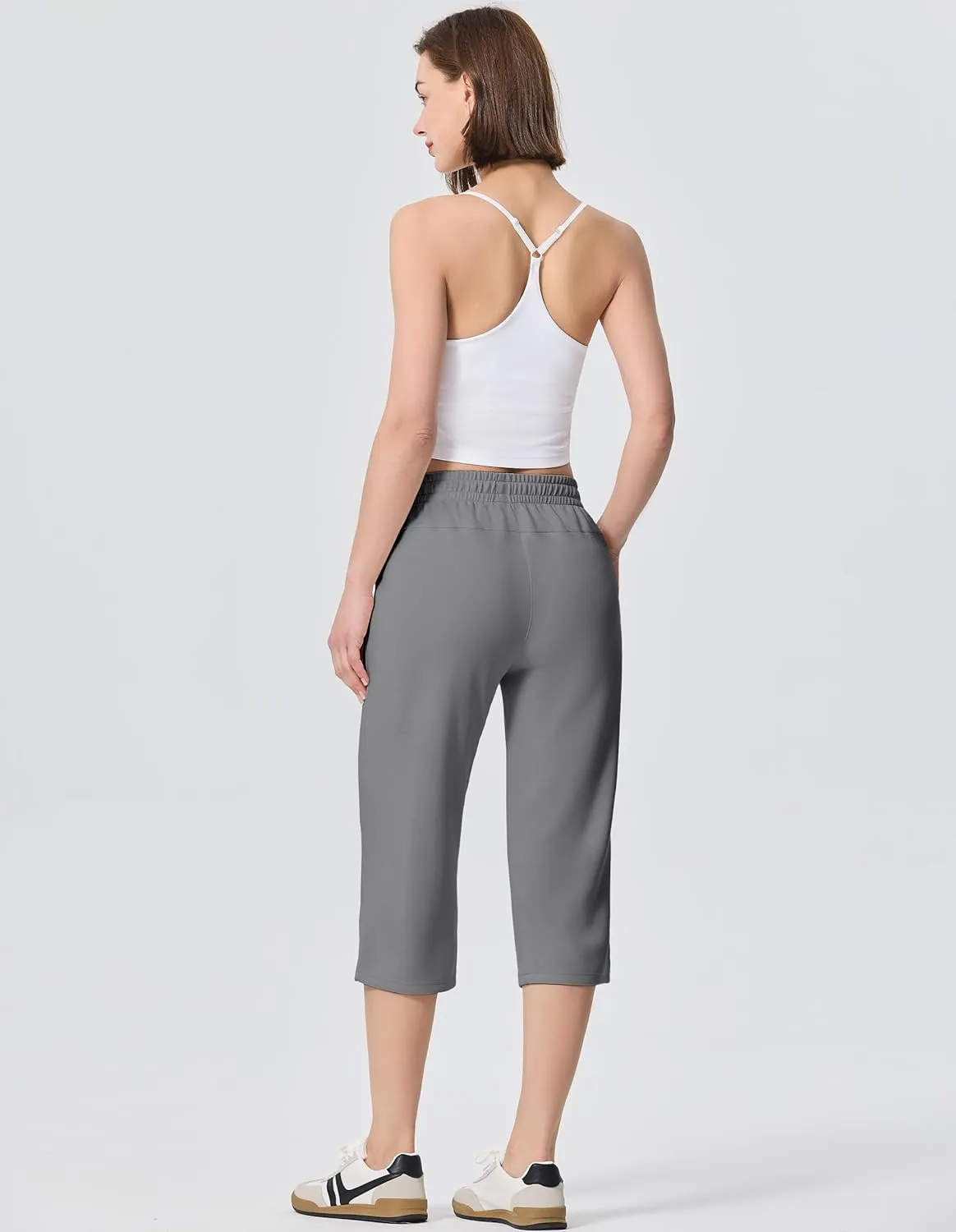SPECIALMAGIC Sweatpants Women, Capri Pants for Women, Soft Wide Leg Pajama Pants for Yoga Sports Running