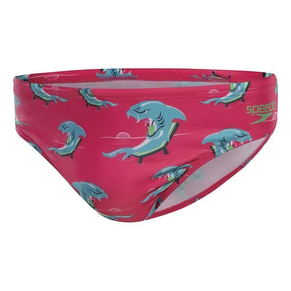 Speedo Mens Escape 5cm Brief - Shark Alarm