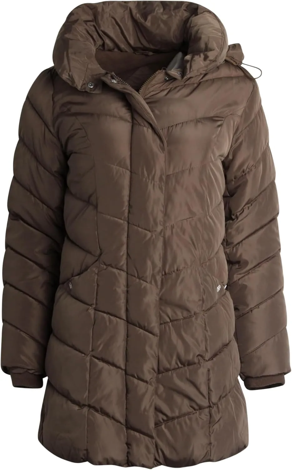 Steve Madden Women's Insulated Quilted Puffer Parka Winter Coat with Hood (S-XL)
