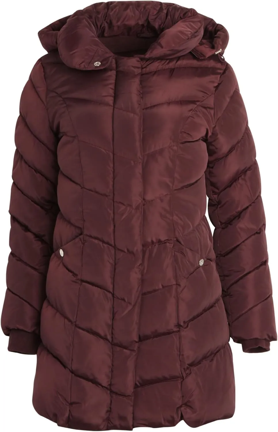 Steve Madden Women's Insulated Quilted Puffer Parka Winter Coat with Hood (S-XL)